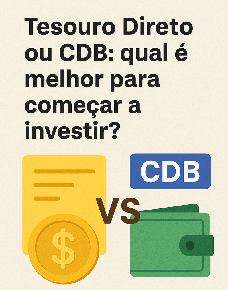 Tesouro Direto ou CDB: qual é o melhor investimento para começar?